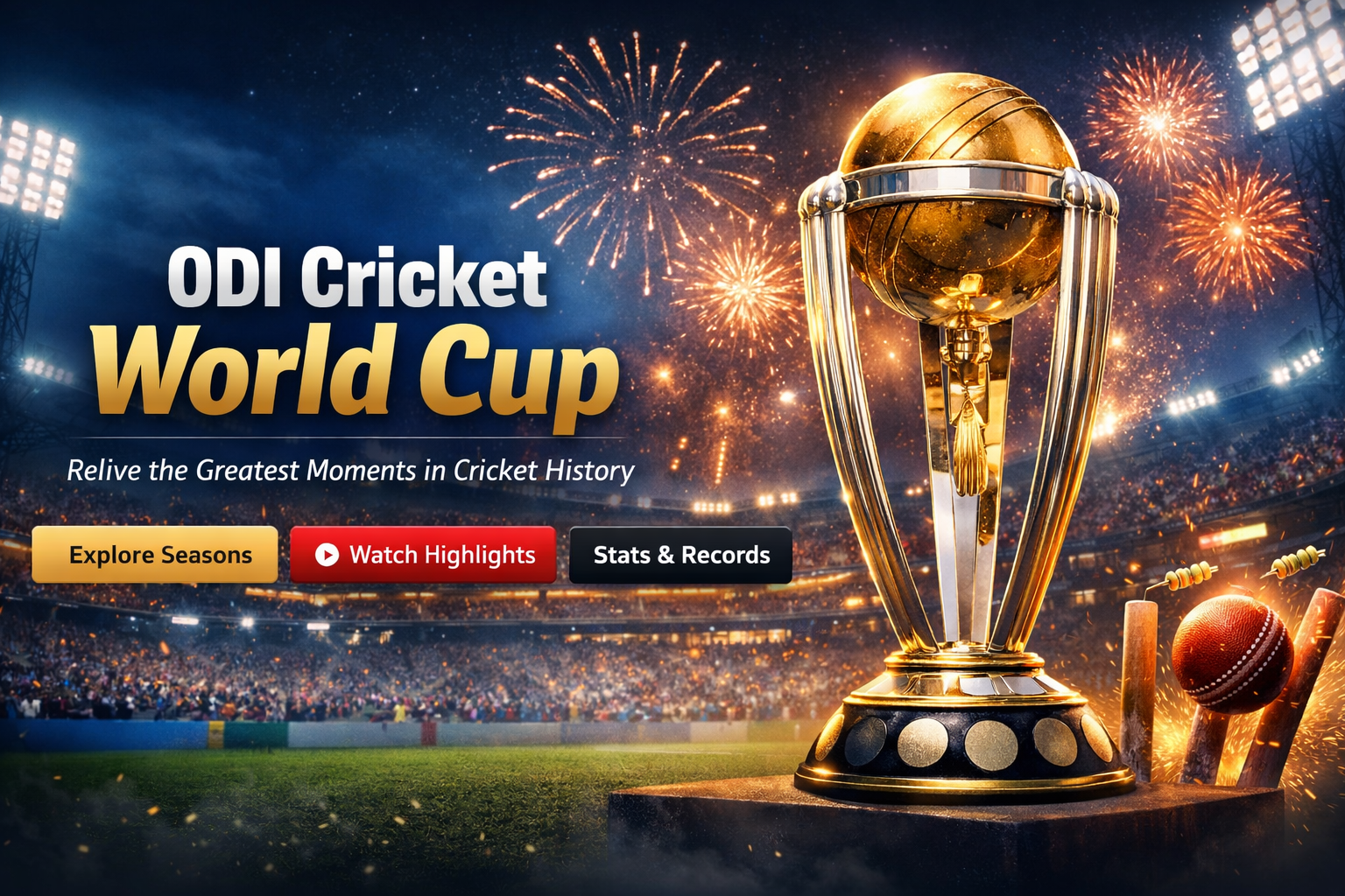 ODI Cricket World Cup – Matches, Highlights & Records